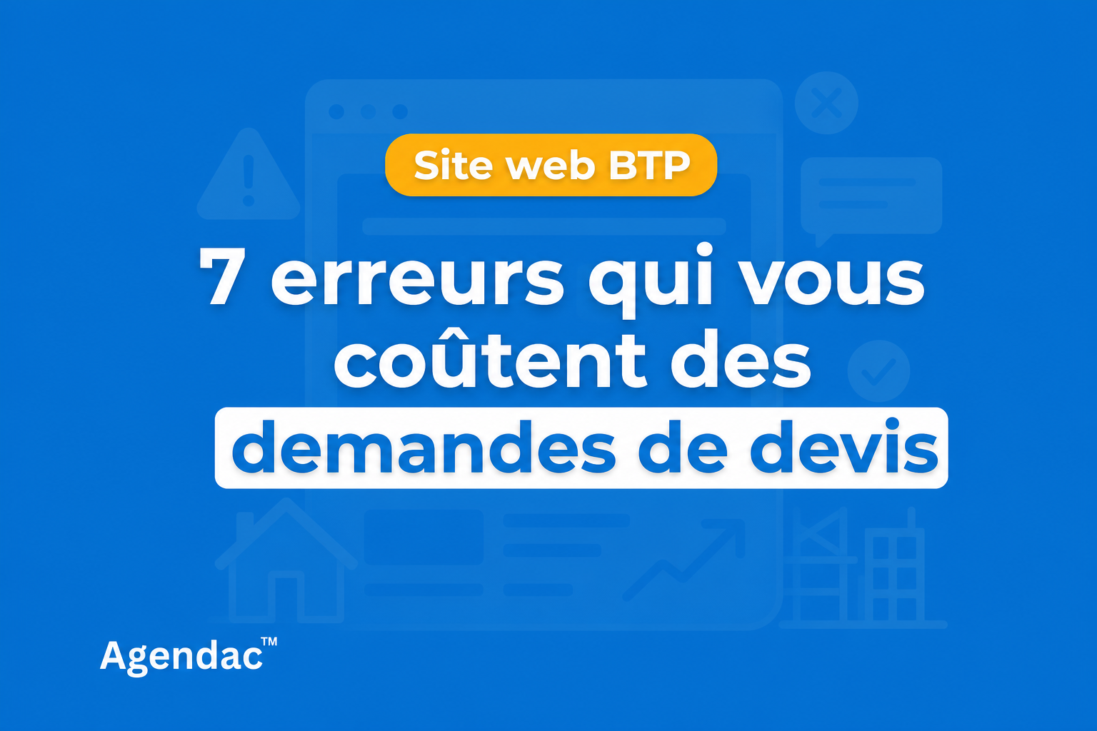 Site internet rénovation : 7 erreurs qui font perdre des demandes de devis
